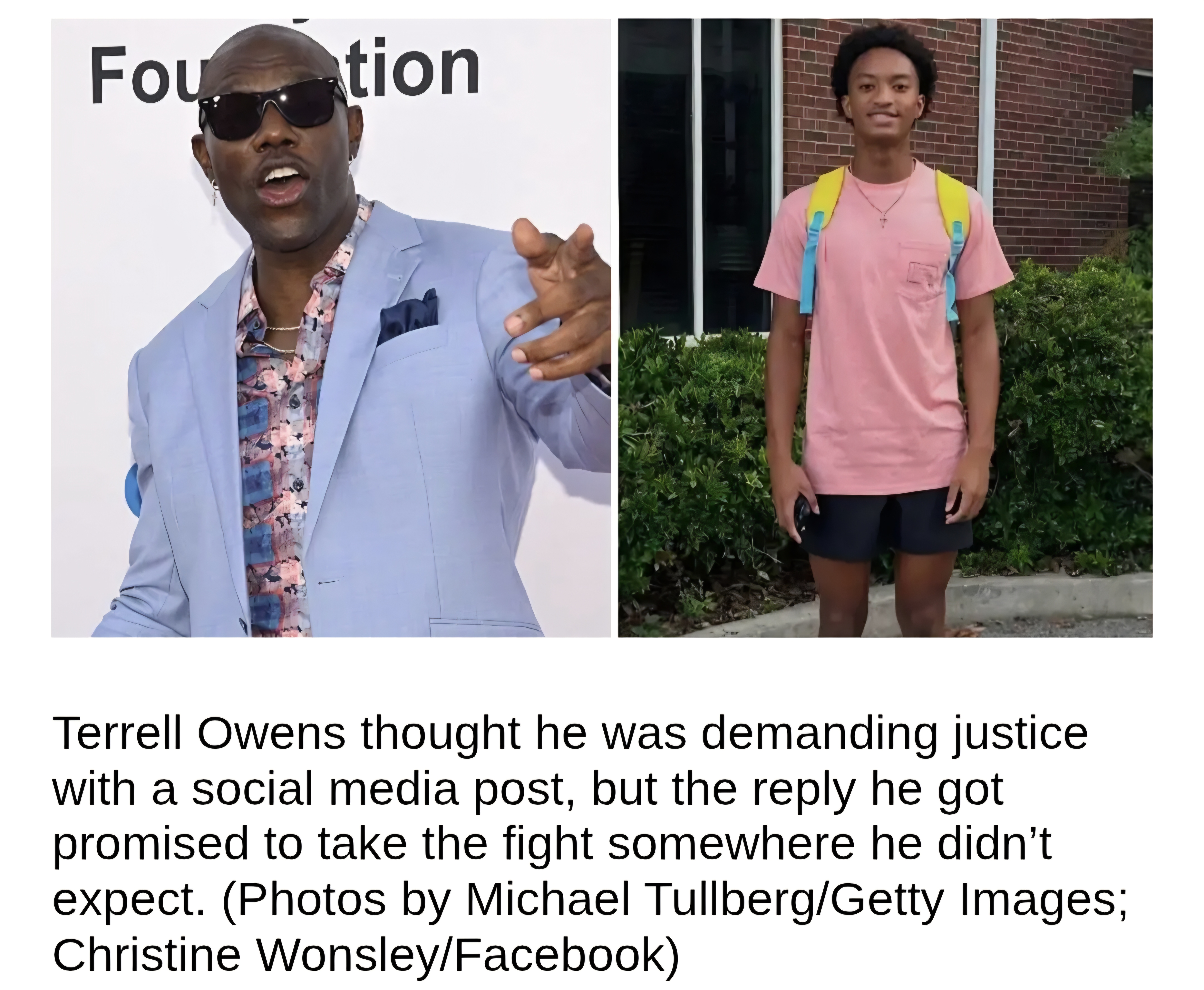 NFL Legend Terrell Owens Demanded Justice for Nolan Wells. Now a Lawyer Wants to Take Him to Court